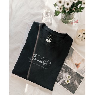 Áo thun in trắng đen cotton 🍄Forelsket 🍄