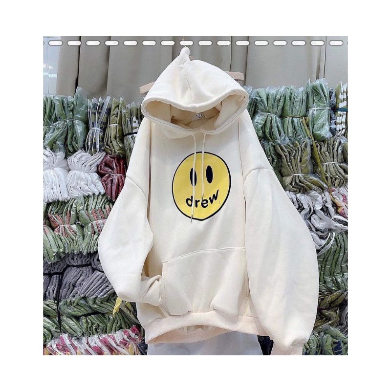 Áo hoodie mặt cười drew nam nữ nỉ ngoại ulzzang unisex