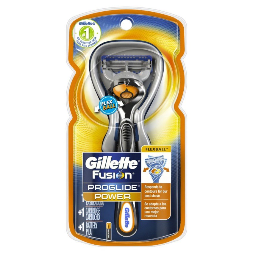 Bộ dao cạo và lưỡi Gillette Fusion ProGlide Power Men's Razor &amp; 1 Razor Blade (Thái Lan)