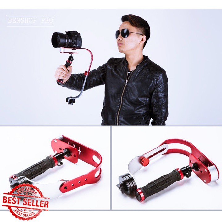 Tay Quay Phim Chống Rung Cho Điện Thoại Và Máy Ảnh SLR GOPRO | BigBuy360 - bigbuy360.vn