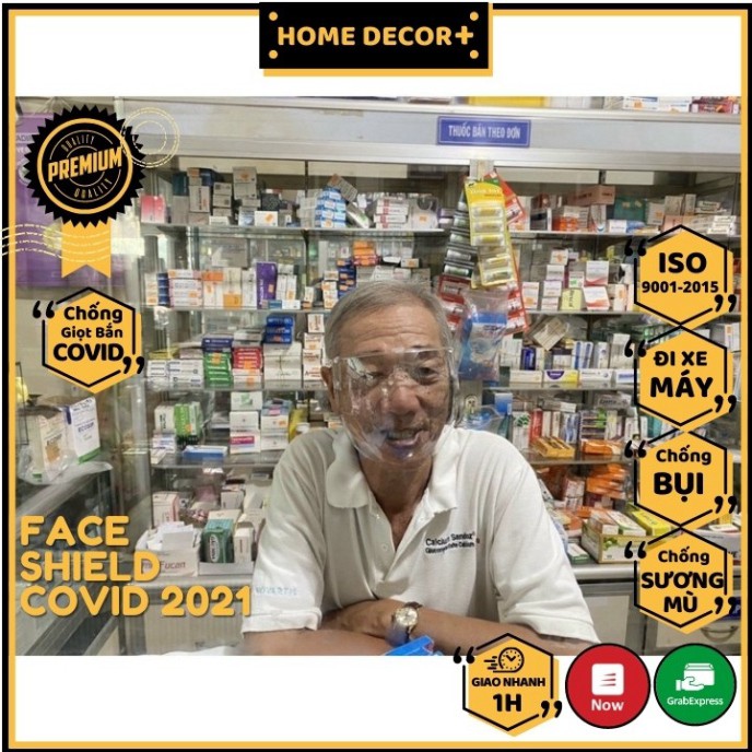 [Giao nhanh 30 phút] Tấm Chắn Chống Giọt Bắn Phòng Dịch Bảo Hộ Kháng Khuẩn Kính Chắn Bảo Vệ Mắt Trong Suốt | BigBuy360 - bigbuy360.vn
