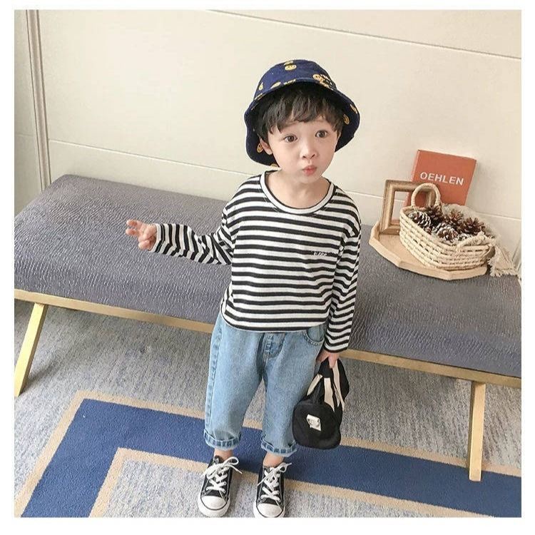 Quần Jeans Mềm Mỏng Thời Trang Mùa Hè Phong Cách Mới Cho Bé Trai Và Bé Gái