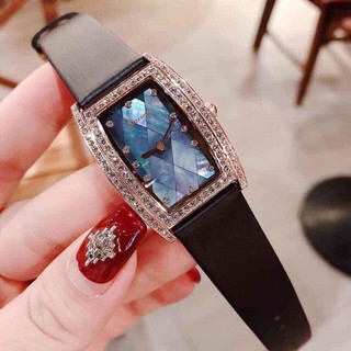 Đồng hồ nữ Davena mặt vuông khảm trai cực sang chảnh