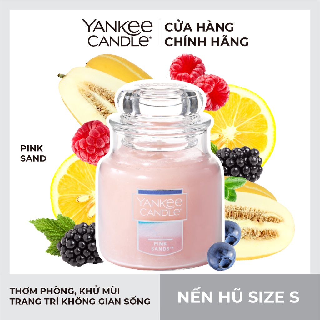 Nến hũ Yankee Candle size S - Pink Sands (104g)