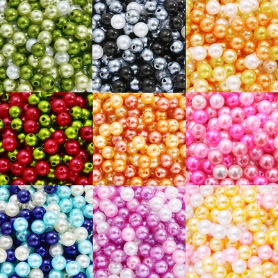 8mm Hạt ngọc trai giả Beadia bằng ABS dùng làm vòng tay diy cho nữ