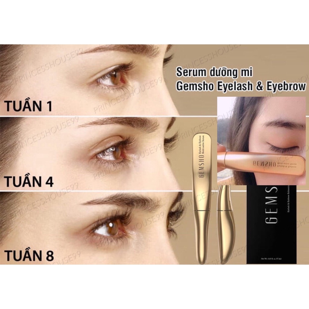 Serum dưỡng mi Gemsho Eyelash &amp; Eyebrow 3ml