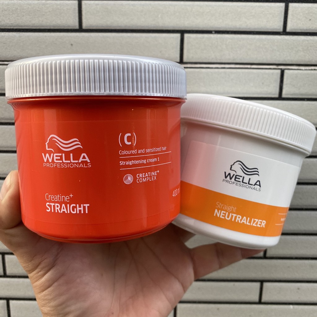 Kem duỗi tóc cao cấp Wella Straightening Cream 400mlx2 ( dạng gel )