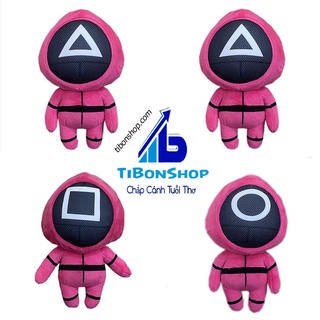 Gấu Bông màu hồng Trò Chơi Con Mực Squid Game 20cm