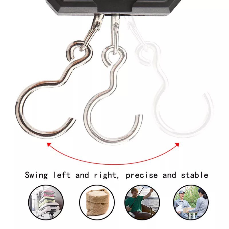 Cân Treo Điện Tử Mini 50kg WH A08 Độ Chính Xác Cao Tặng Pin Tela Shop ( Bảo hành 1 năm )