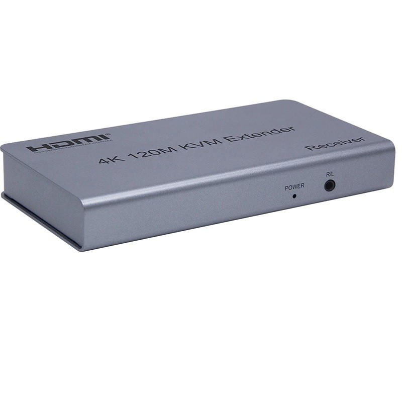 Bộ Kéo Dài Tín Hiệu HDMI Qua Lan RJ45 120m KVM Có 2 Cổng USB Hỗ Trợ 4K cao cấp