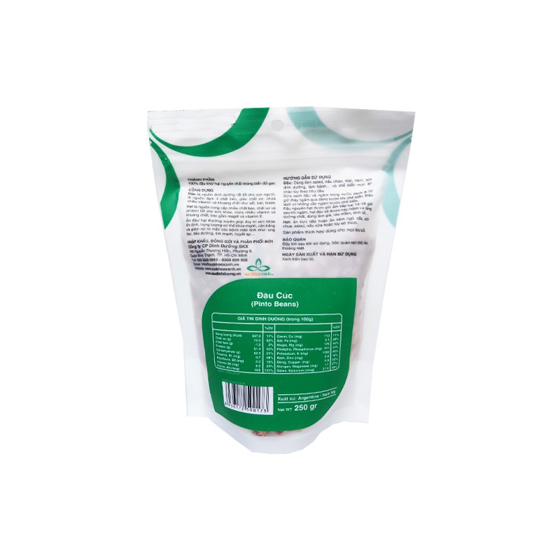 Đậu cúc Pinto Peas Mỹ/ Argentina (250g) [MUA 10 TẶNG 1]