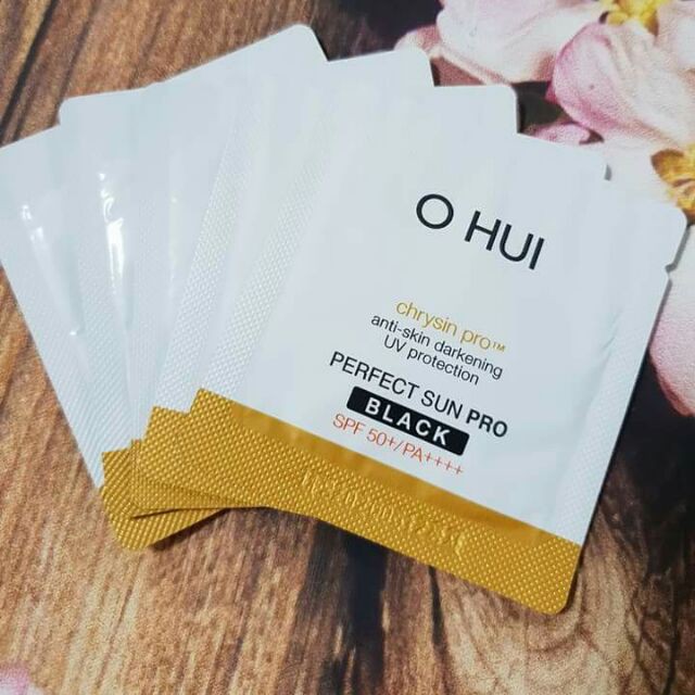 10 gói kem chống nắng OHUI Day Shield Perfect Sun Red/Black SPF50+/PA++++