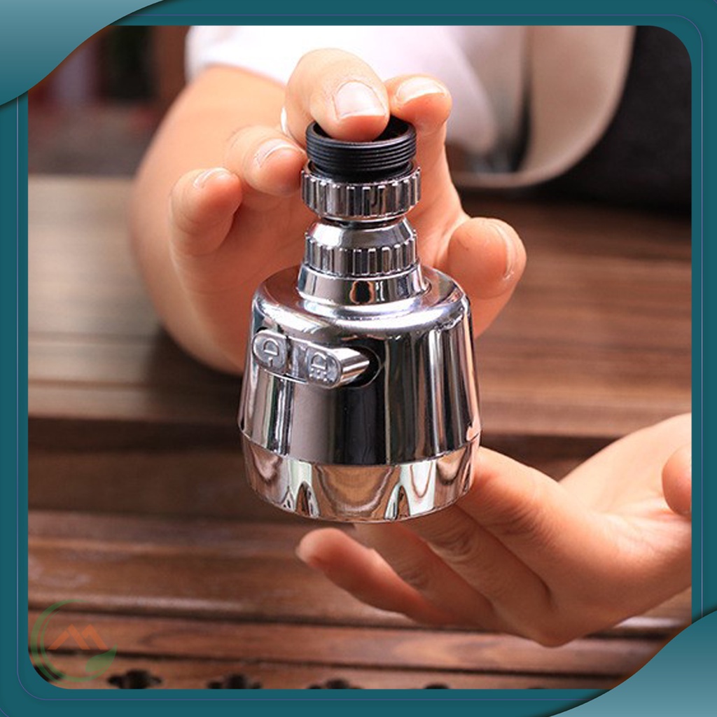 Đầu Vòi Tạo Bọt, Đầu Vòi Thay Thế Cho Vòi Nước, Vòi Rửa Bát, Vòi Lavabo 2 Chế Độ Nước Có Thể Xoay 360 Độ Linh Hoạt