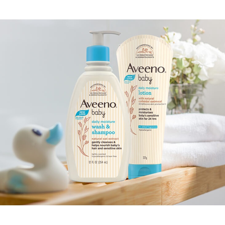 Sữa tắm gội 2 in 1 cho bé Aveeno Baby Wash &amp; Shampoo 354ml