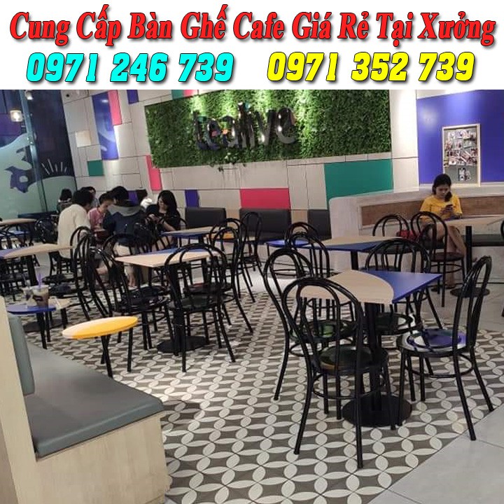 Ghế cafe sắt sơn tĩnh điện giá rẻ