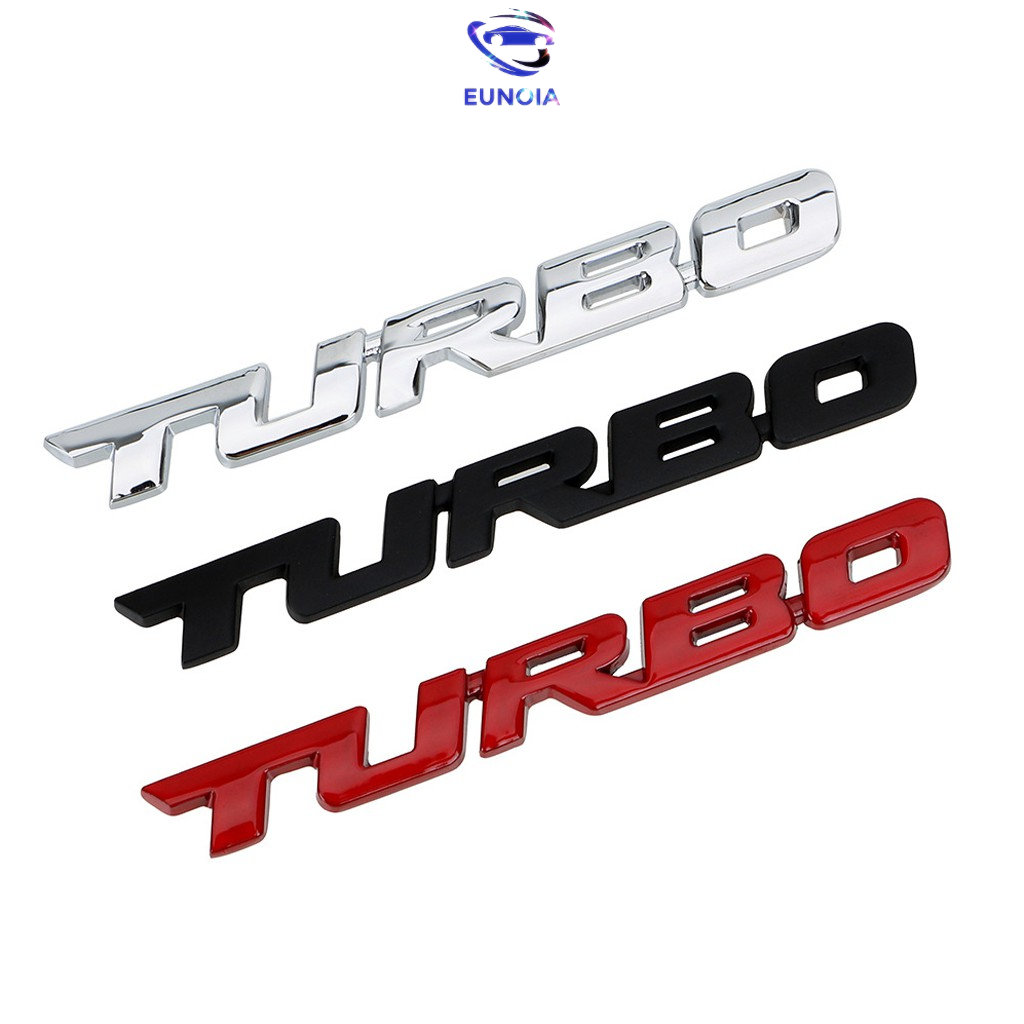 Logo Chữ Kim Loại TURBO 3D Trang Trí Xe Hơi Ô Tô