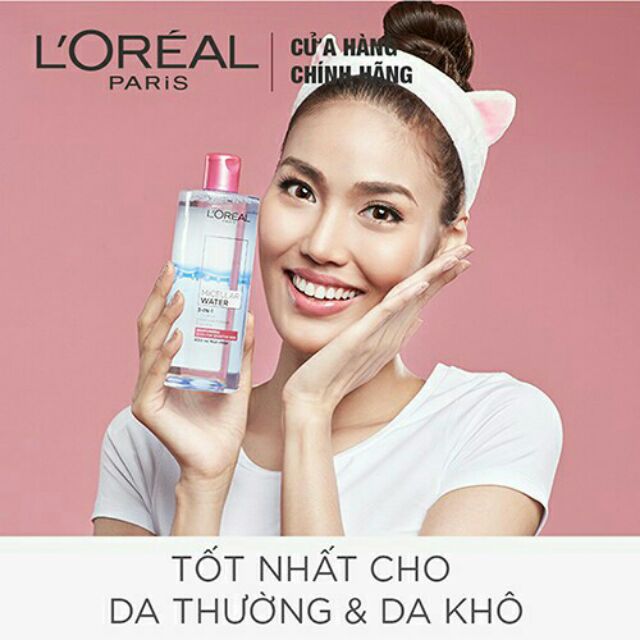 Nước tẩy trang L'Oreal Paris 3-in-1 Micellar Water 400ml