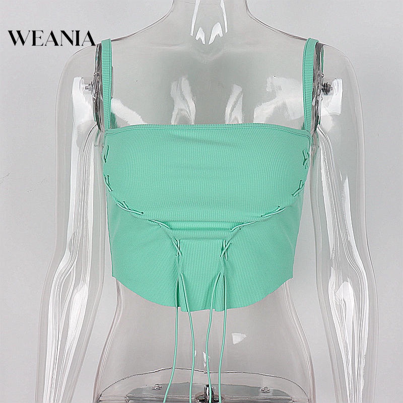 Áo Tank Top Cổ Vuông Thiết Kế Thanh Lịch Cho Phái Nữ