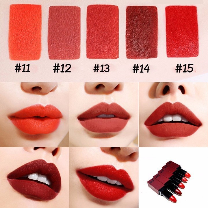 Son BBia Last Lipstick Series 3 Hàn Quốc 3.5g #15Succesful - Đỏ gạch