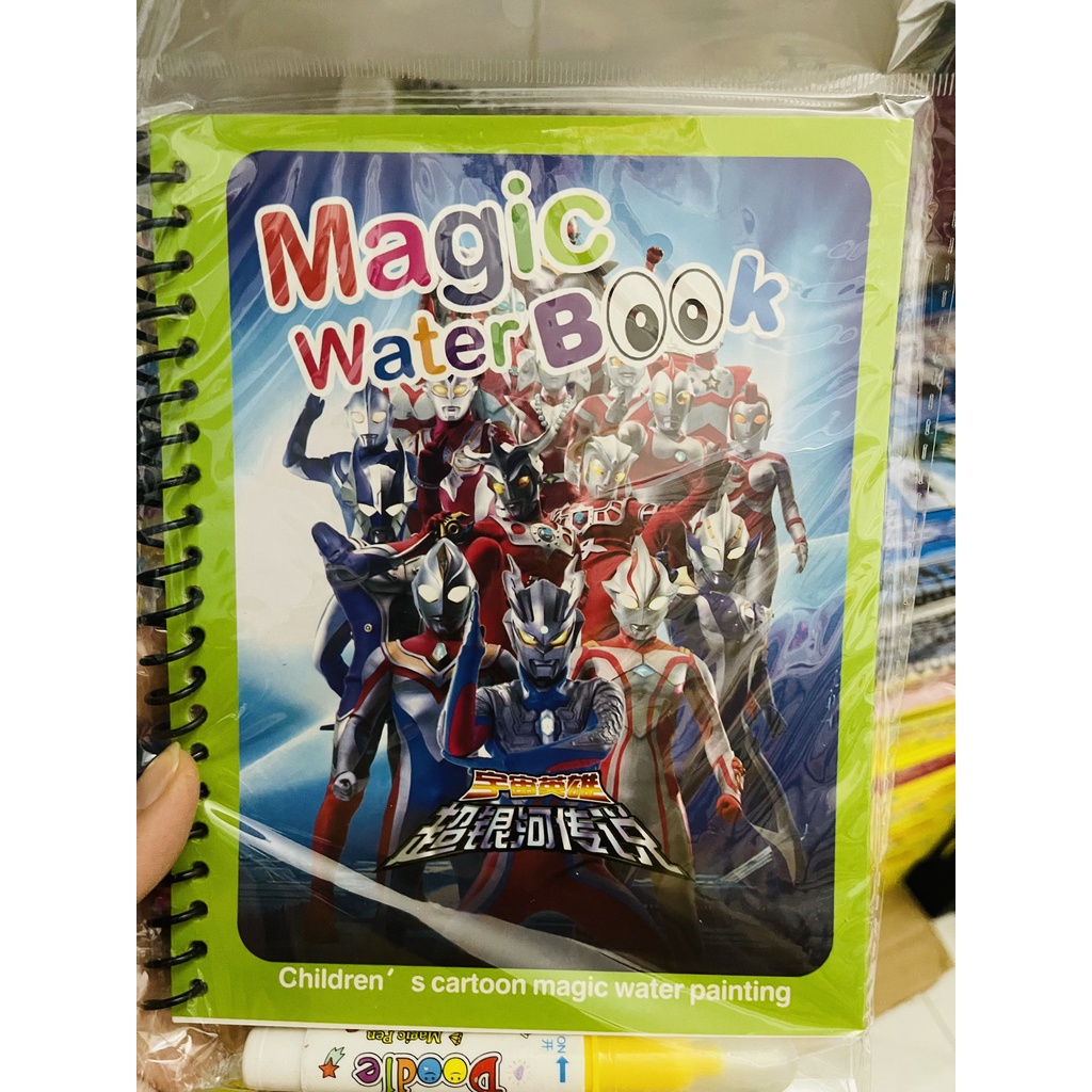 Đồ chơi magic tranh tô màu nước ma thuật, thần kỳ sử dụng nhiều lần, nhiều chủ đề cho bé