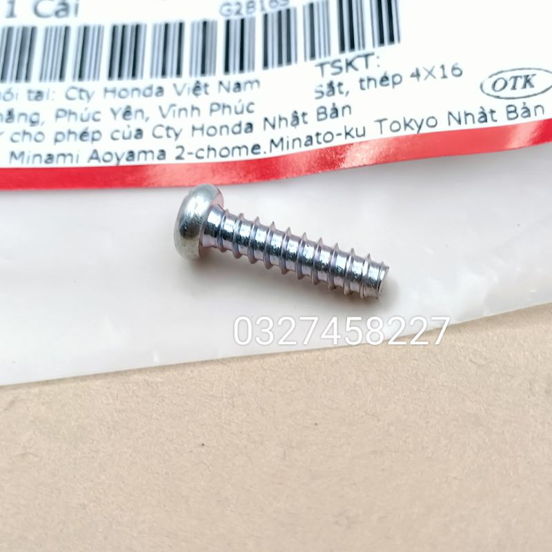 Ốc, vít 4x16 bắt đèn hậu, xi nhan xe DREAM, WAVE Alpha....  zin
