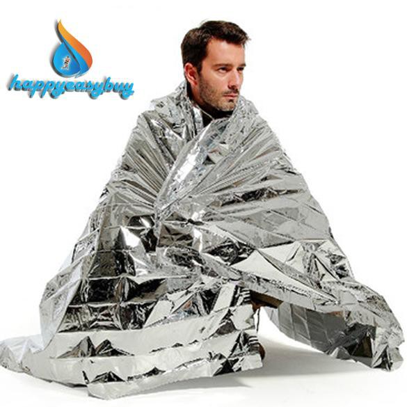 Chăn cứu hộ khẩn cấp chống nước bằng chất liệu Mylar trong ngành vũ trụ 1.3 x 2.1m nhỏ gọn | BigBuy360 - bigbuy360.vn