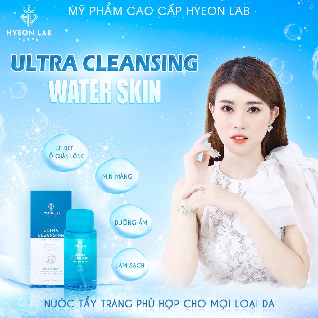 [CHÍNH HÃNG] Nước Tẩy Trang HYEON LAB (ULTRA CLEANSING WATER SKIN)