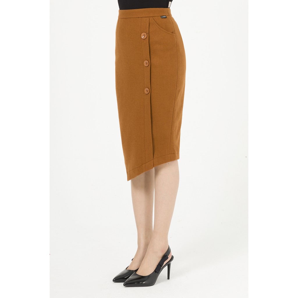 Chân váy dạ GBT010 LAMER L62F19T008 (Ghi/Nâu) | BigBuy360 - bigbuy360.vn