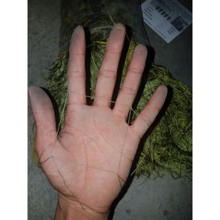 50m Lưới bẫy gà rừng ( Lỗ 12 Phân, cao 4m) lưới dù thái màu đen tàn hình , viền cước bấm chì đã làm hoàn chỉnh