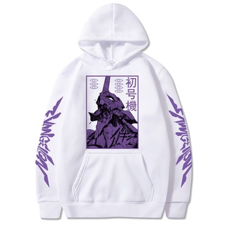 Áo Hoodie In Hình Anime Evangelion Phong Cách Đường Phố Harajuku Cho Nam Nữ
