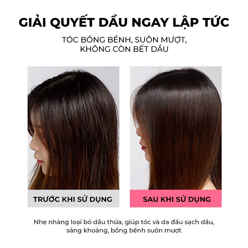 Dầu gội đầu khô - Xịt kiểm soát dầu cho tóc Bồng Bềnh suôn mượt suốt 24h, làm phồng chân tóc nhanh chóng