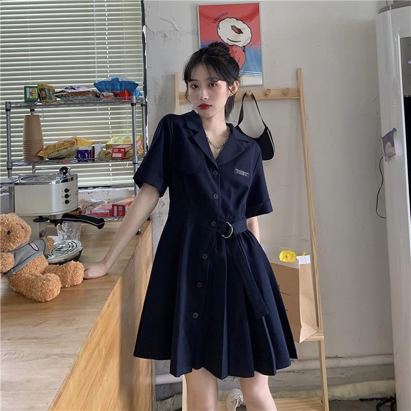 Đầm tay ngắn dáng chữ A thời trang thanh lịch dành cho nữ