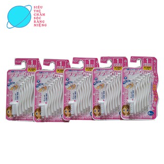 Combo 5 gói bàn chải kẽ răng nhật chuyên dùng cho người chỉnh nha chữ l
