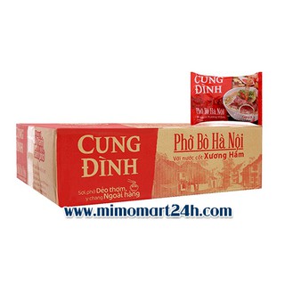 Phở Bò Hà Nội Cung Đình Micoem thùng 30 gói x 68g