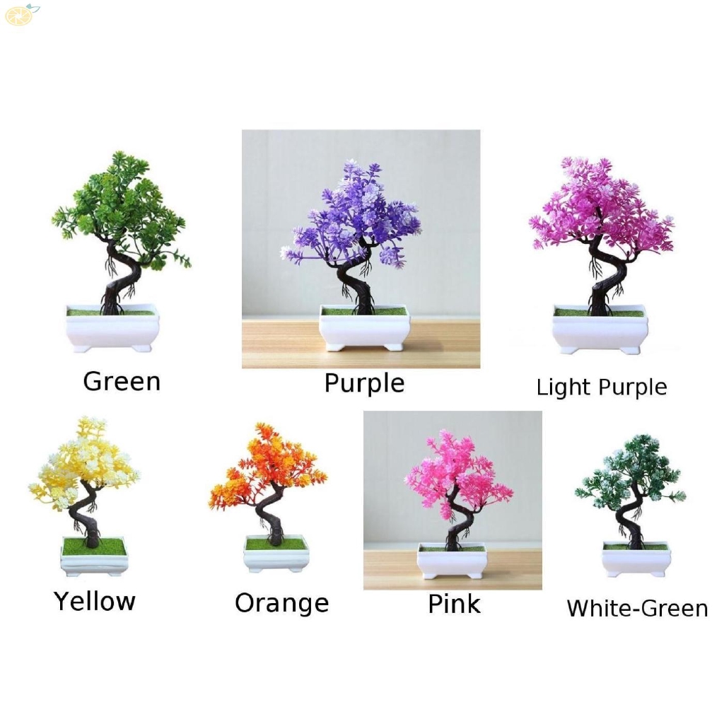 Chậu cây cảnh giả 24cm dùng trang trí bàn làm việc đẹp mắt