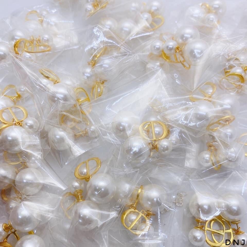 Khuyên tai nữ CD bông tai trai nhân tạo chuẩn bạc ta hàng đẹp - Kho sỉ bạc Nhất Linh