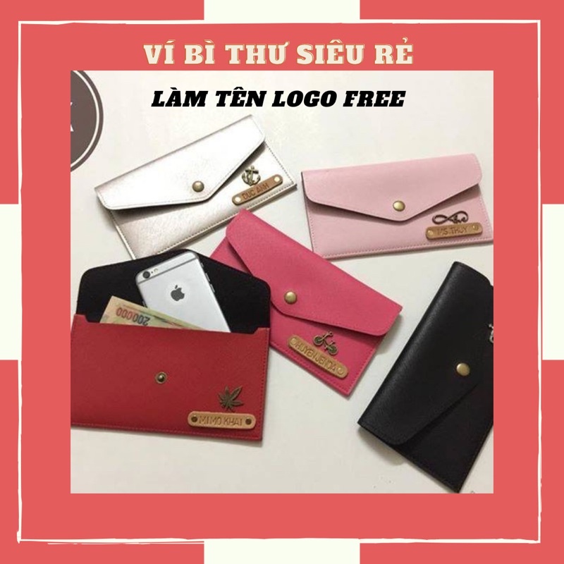 Ví Bì Thư Khắc Tên