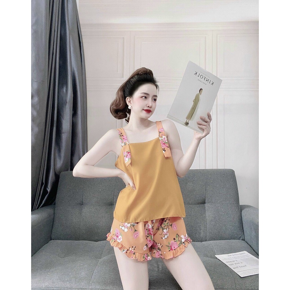 Bộ Đùi Ngủ Nữ Mặc Nhà Lụa Mềm Mịn - MOMOSA Shop