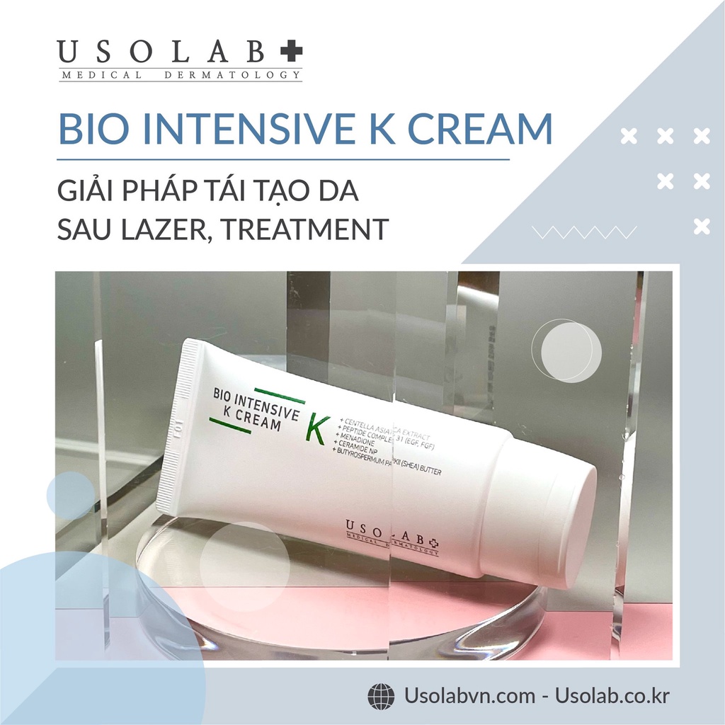 Kem Dưỡng Vitamin K Dịu Da Tức Thì USOLAB Bio Intensive K Cream 50ml