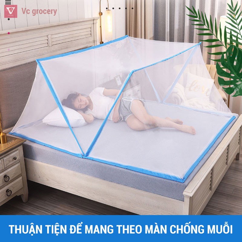 [HÀNG CÓ SẴN] Màn Lưới Chống Muỗi Gấp Gọn Mùng Chống Muỗi Thông Minh Ký Túc Xá Mang Theo Di Động Thông Minh