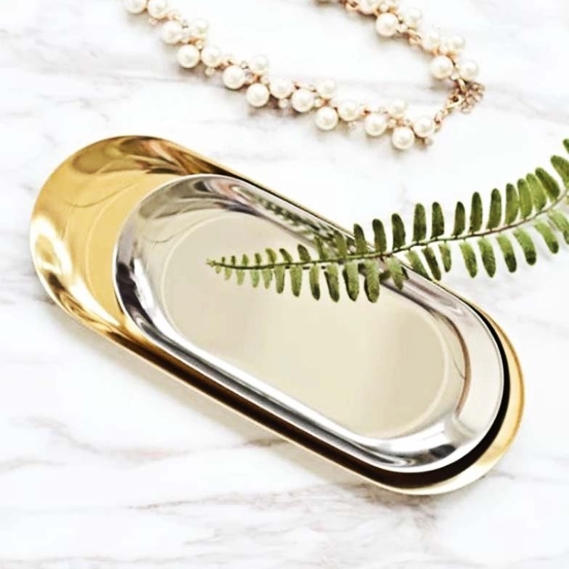 Khay đựng trang sức bằng thép không gỉ 3 kích cỡ lựa chọn