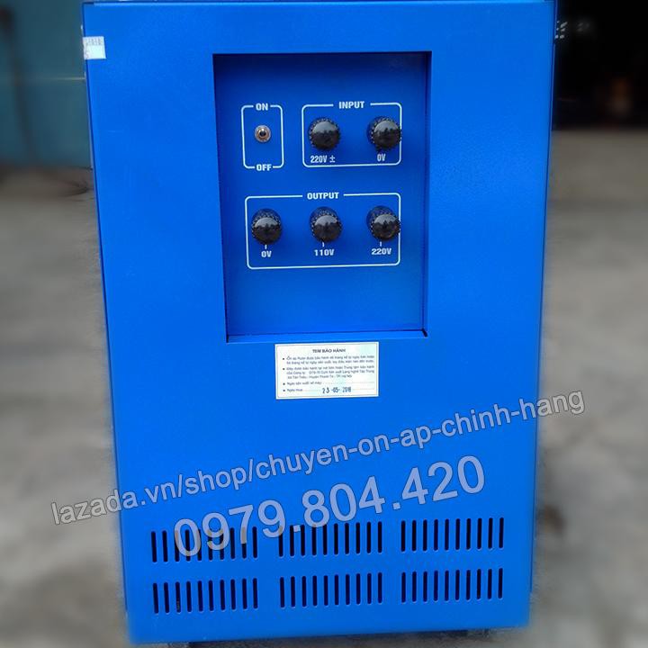 Ổn Áp Ruler 10KVA Dải 50-250V, Bảo Hành 4 Năm, 100% Dây Đồng