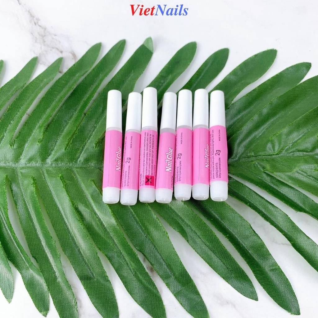 Keo Dán Móng Tay Nail Box Mini Màu Hồng 2g