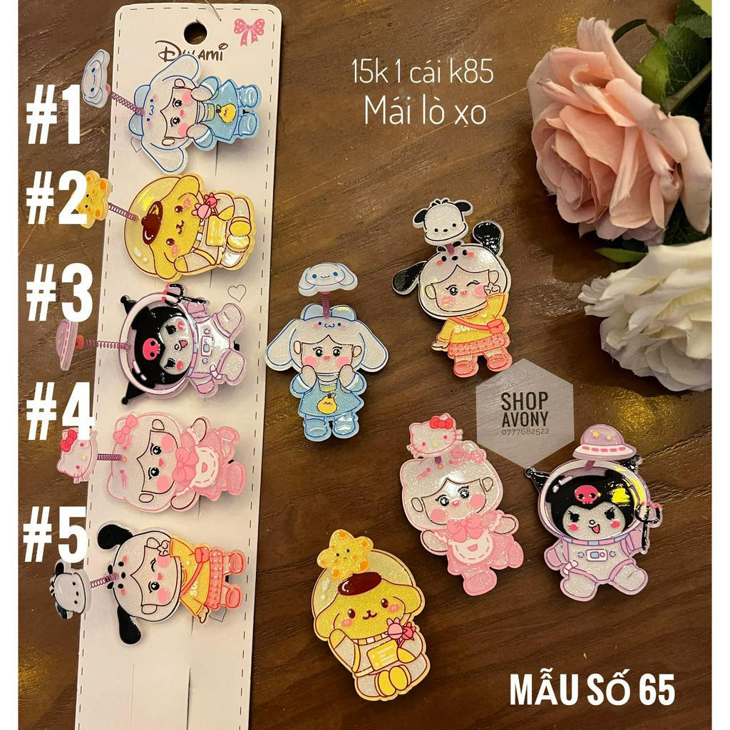 1 kẹp tóc mái cho bé đính lò xo rung rinh