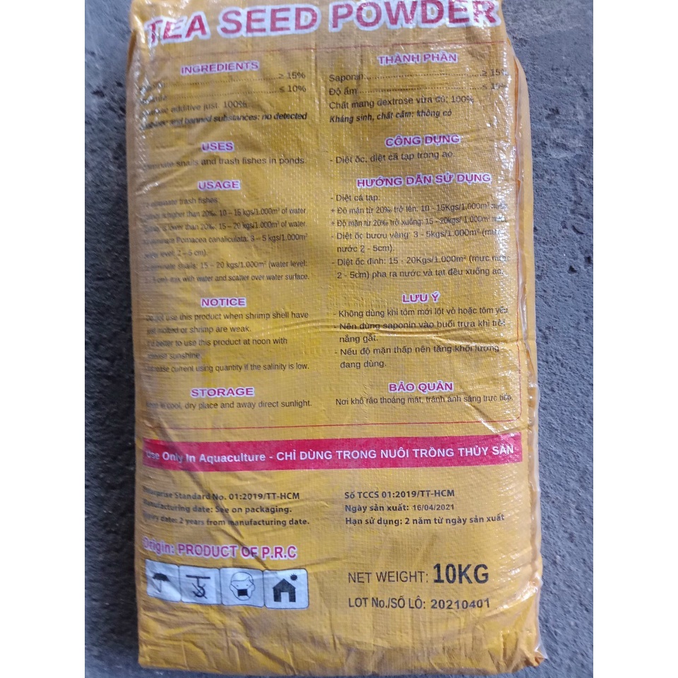 SAPONINE 15% - Diệt ốc, diệt cá tạp trong ao nuôi