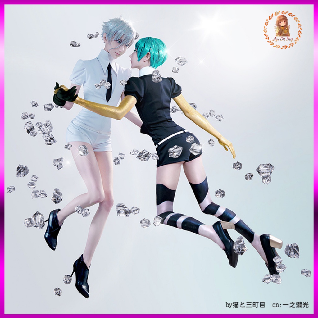 [order/không có sẵn] set đồ cosplay đá Phosphophylite Diamond Vương quốc bảo thạch Houseki no Kuni