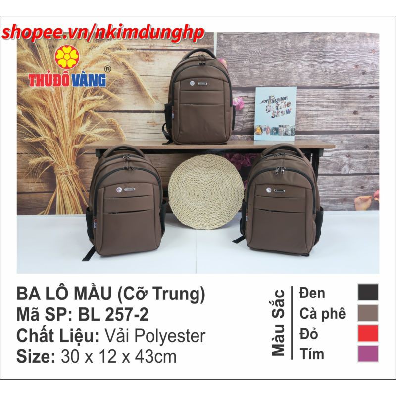 Ba lô cỡ trung Thủ Đô Vàng - Chính Hãng - Mã SP: BL 257 | BigBuy360 - bigbuy360.vn