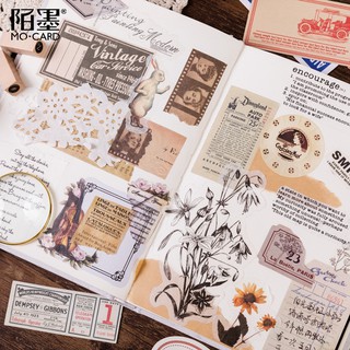 Sticker Box MO.CARD Retro Vintage 60m/set