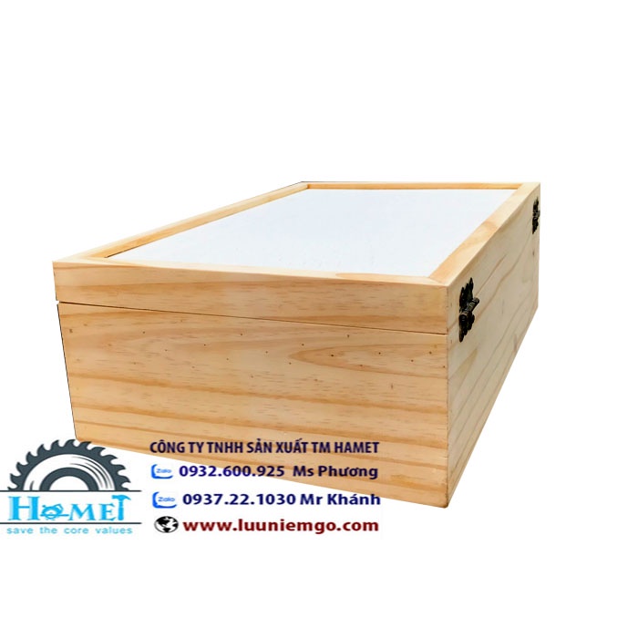 HỘP QUÀ TẶNG BẰNG GỖ - HỘP ĐỰNG VAN 2 CHAI CAO CẤP