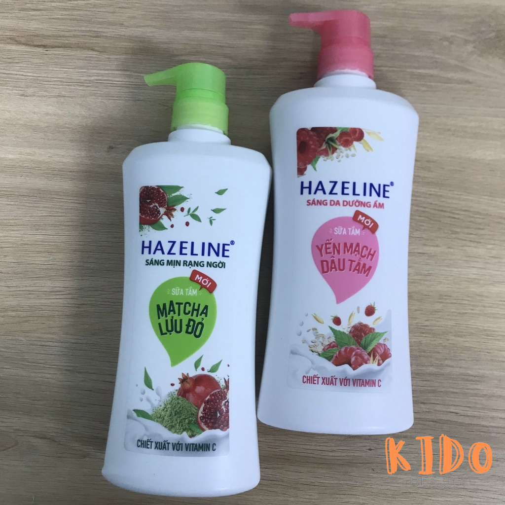 Sữa Tắm Dưỡng Sáng Da Hazeline Matcha & Lựu Đỏ | Yến Mạch & Dâu Tằm 670g